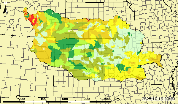 Lower Zone Soil Moisture Monthly Average