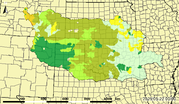 Upper Zone Soil Moisture Anomaly