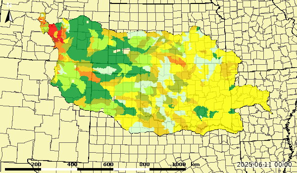 Lower Zone Soil Moisture Monthly Average