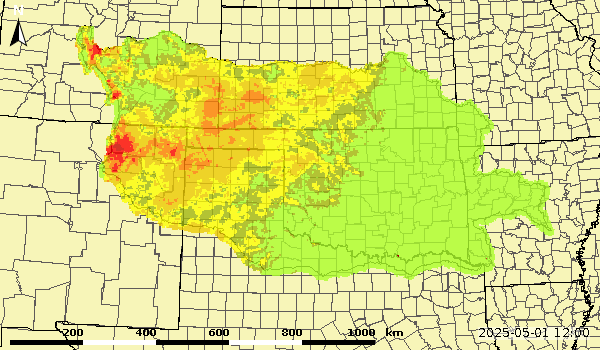 Upper/Lower Total Zone Soil Moisture