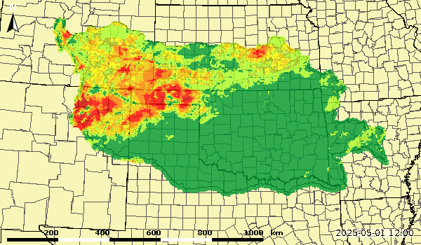 Upper Zone Soil Moisture Anomaly