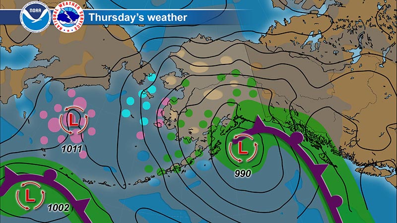 Alaska Surface Map