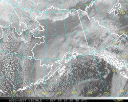 GOES West image