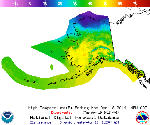 Image showing graphical forecast for Southeast Alaska