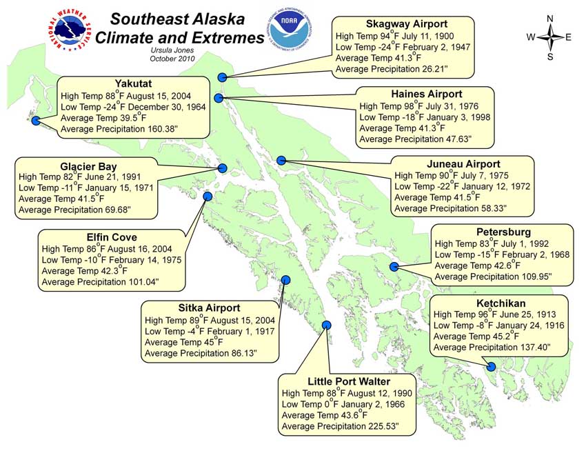Image of Southeast Alaska climate extremes