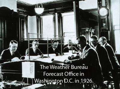Image of inside of Weather Bureau office