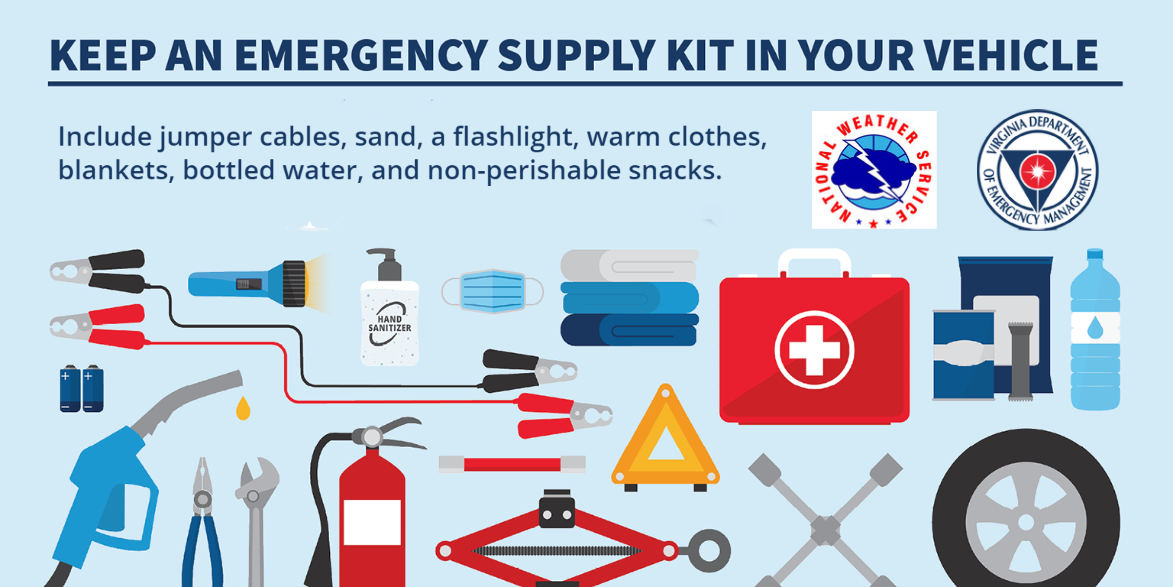 Nevada Division of Emergency Management Homeland Security - Winter Weather  has arrived. Have you updated your Winter Car Survival Kit? Here are  suggestions for your kit: Jumper cables: flares or reflective triangle