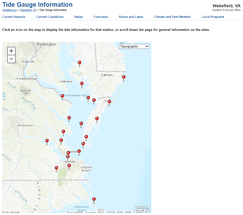 AKQ Tide Gauge Information 

Outlook Link to Graphic