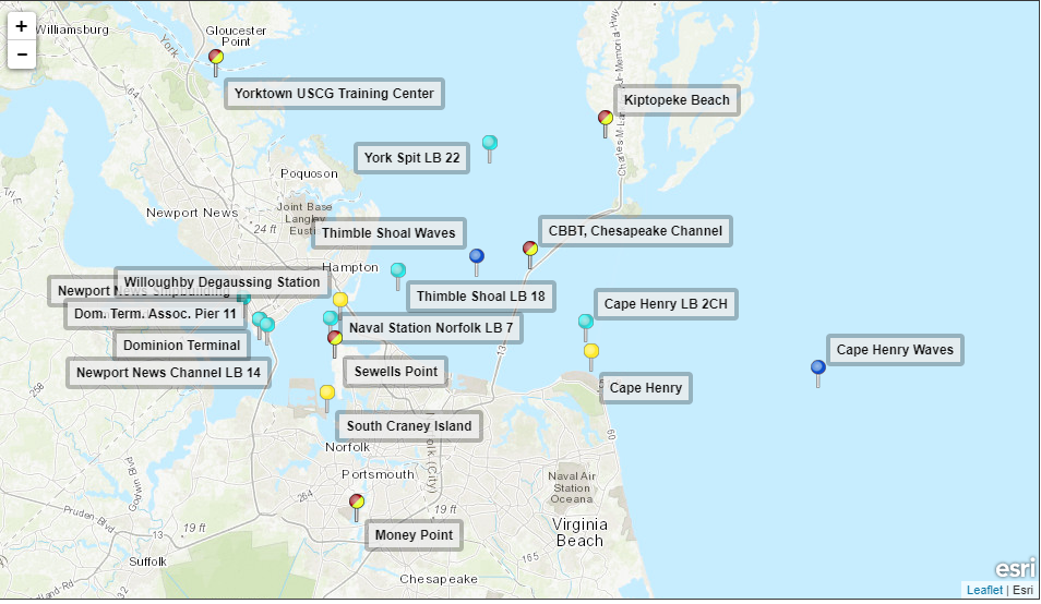 tides and currents webpage