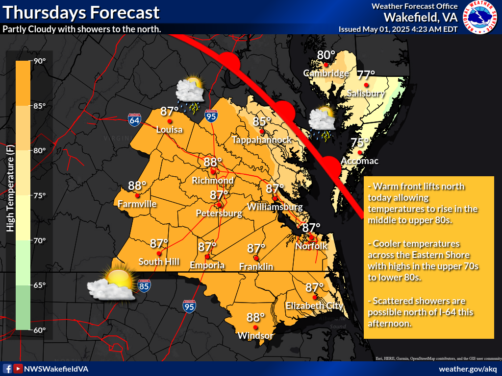 Click for Norfolk, Virginia Forecast