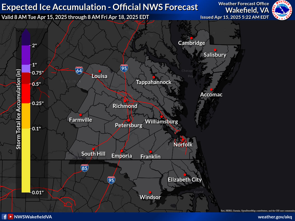 Most Likely Ice Accumulation