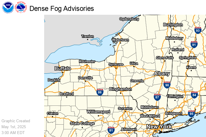 dense fog advisories
