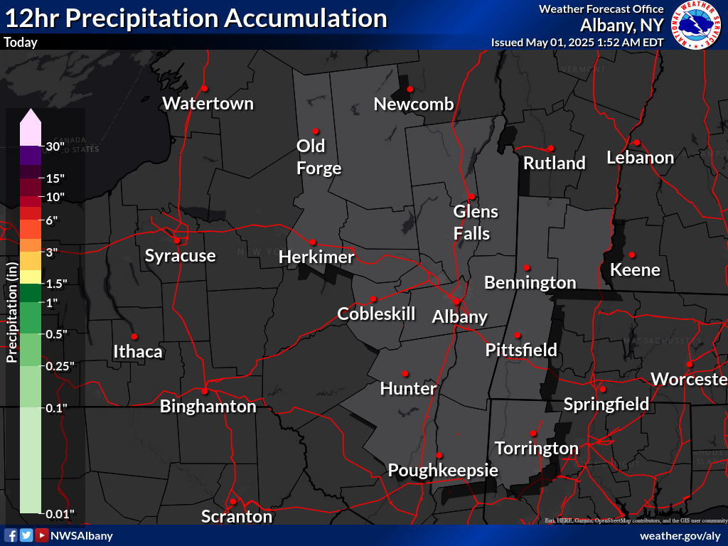 Forecast Precipitation today