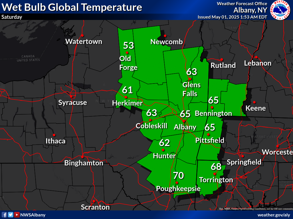 maximum Wet Bulb Global Temperature Day 3