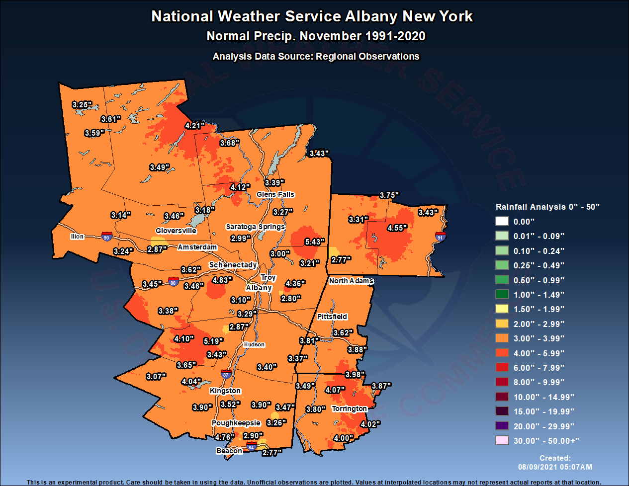 November normal precipitation 