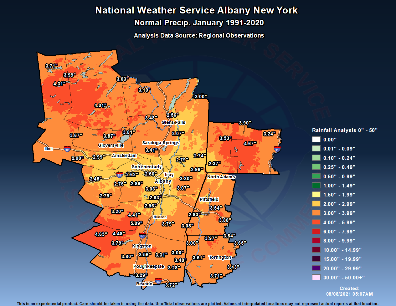 January normal precipitation 