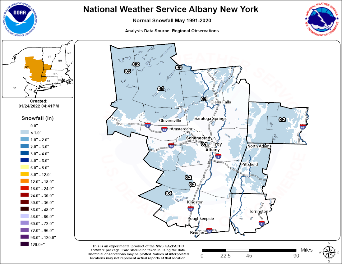May normal snowfall 
