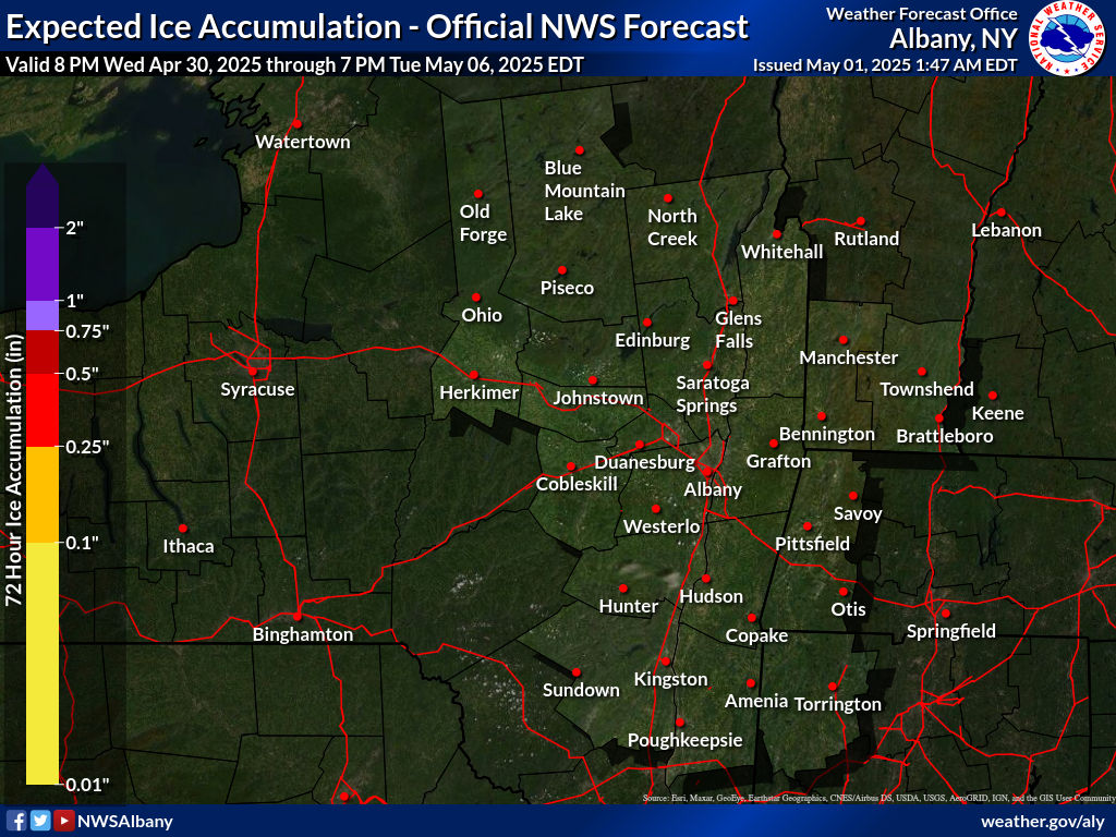 Expected Ice Acculation