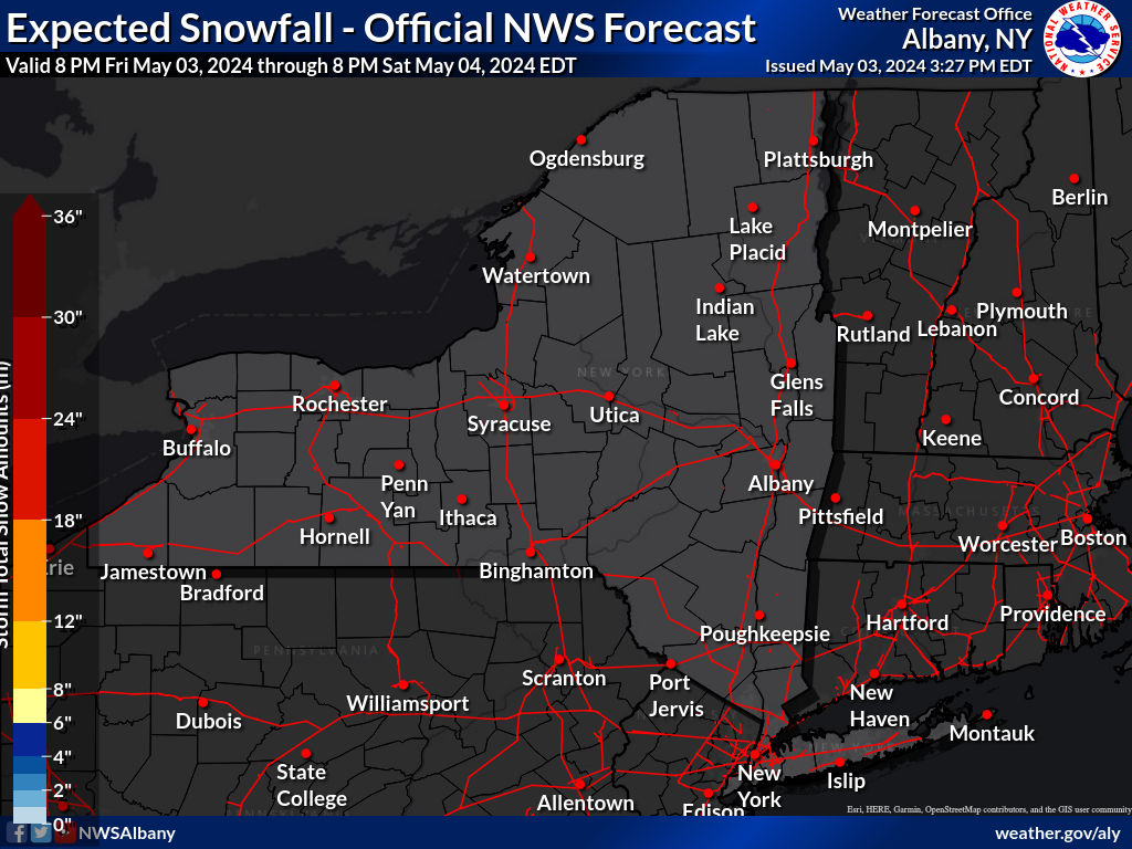  northern new york Storm Total Snow Prediction