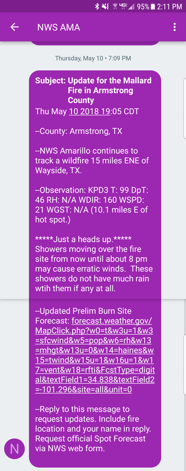 National Weather Service Messaging