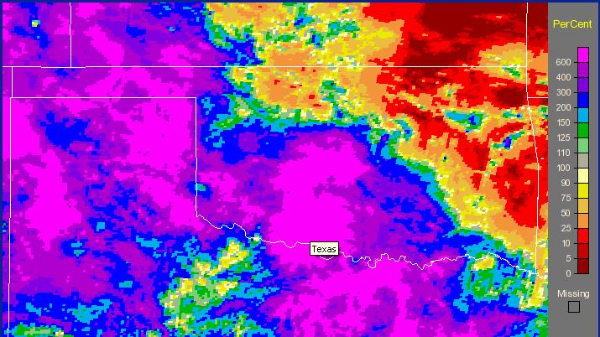 Percent of Normal Map