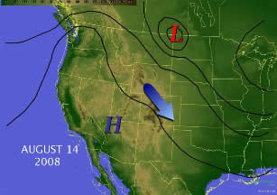 August 14 Weather Pattern