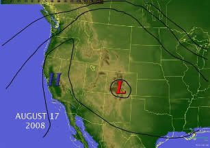 August 17 Weather Pattern