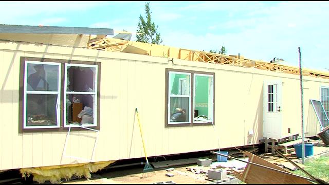 Damage in Keyes, OK