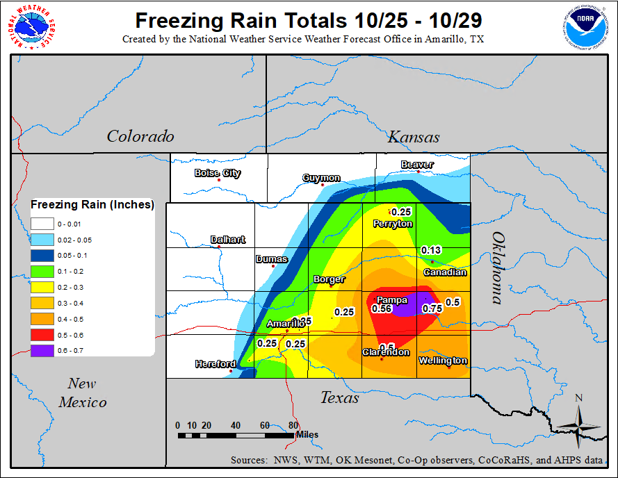 Estimated Ice Accumulation