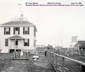 picture of the Amarillo Weather Bureau circa 1903