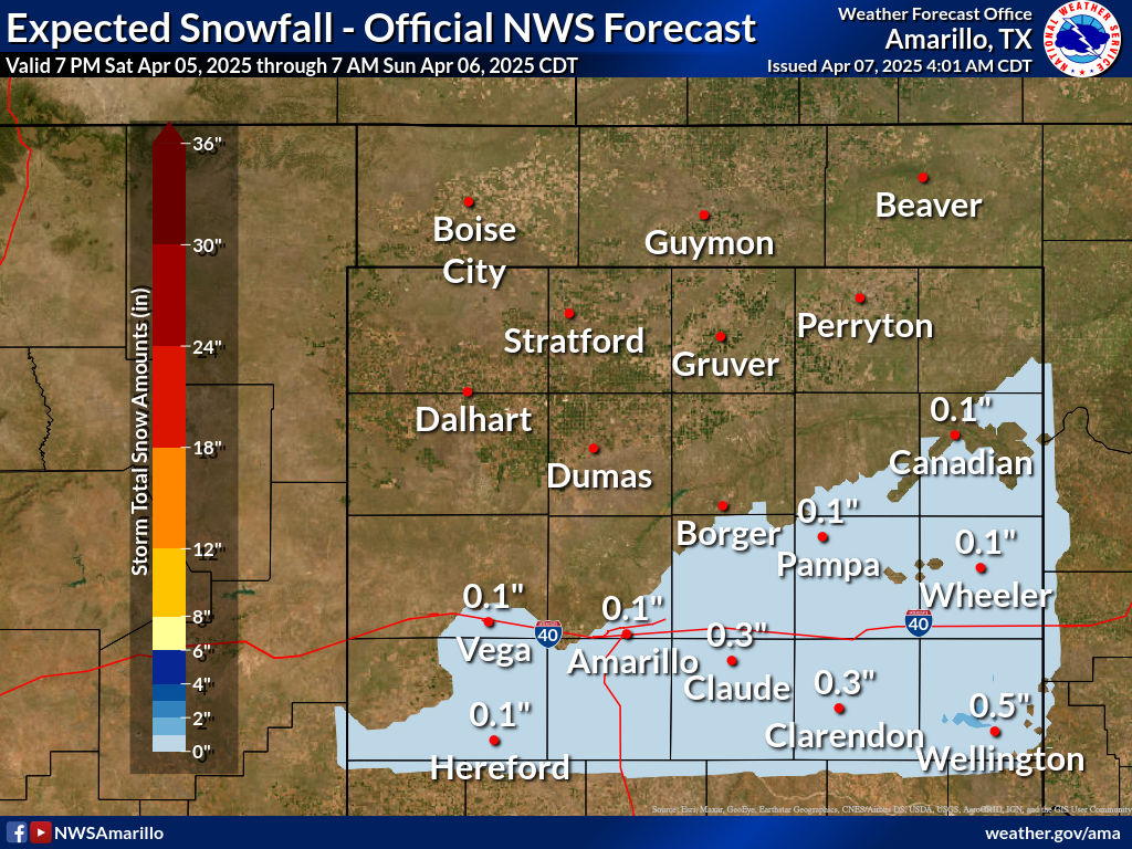 NWS Amarillo Winter Weather