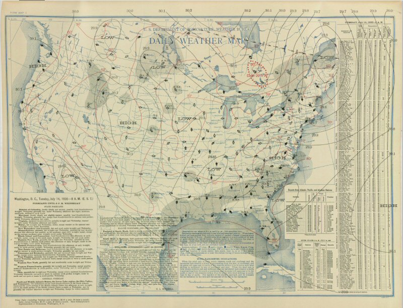 daily weather map