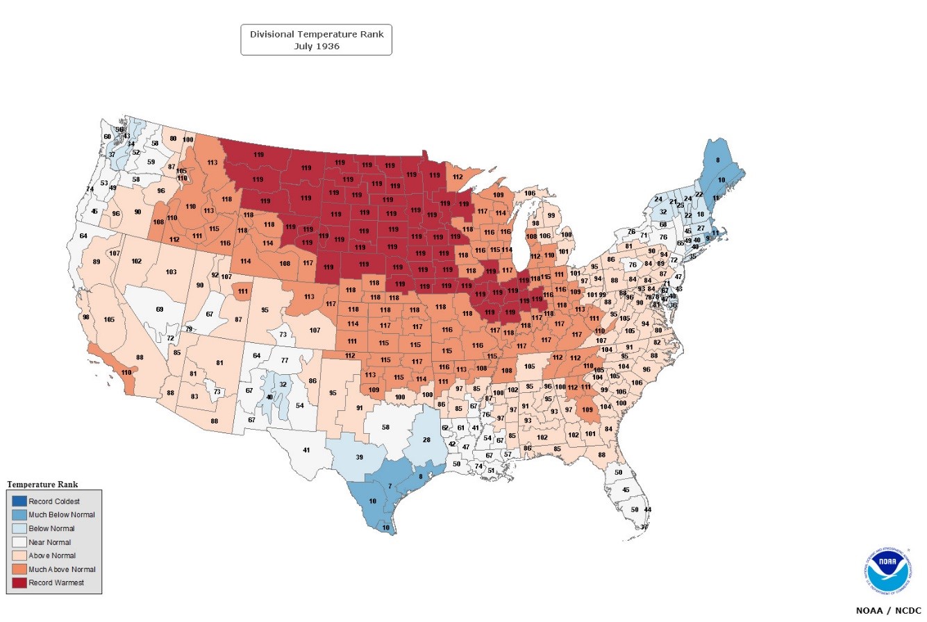 temperature map