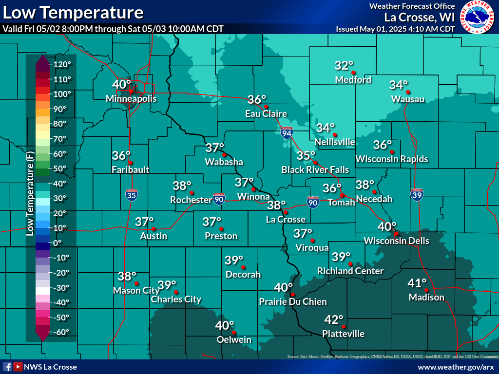 low temps