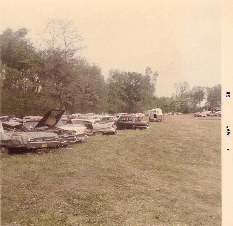 Smashed cars were held here at Lions Field for the insurance companies.