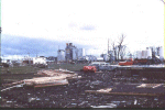 South end of Charles City, IA where tornado first struck 