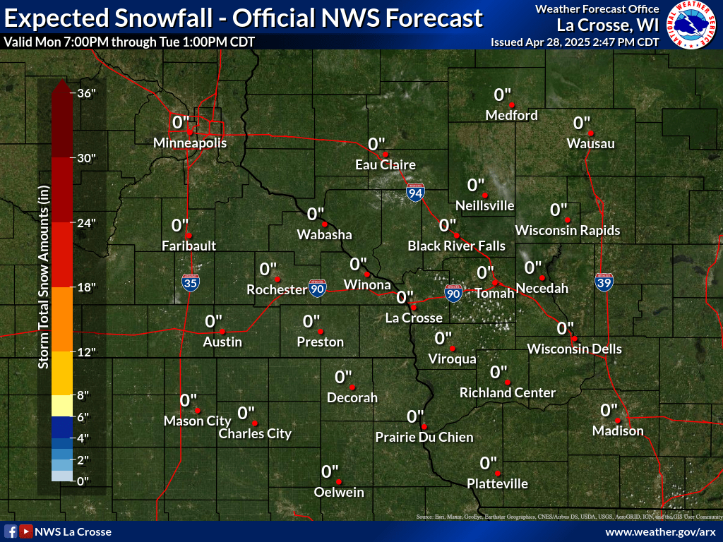 72 hour snow potential