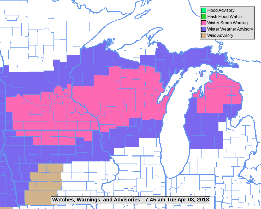 warning map
