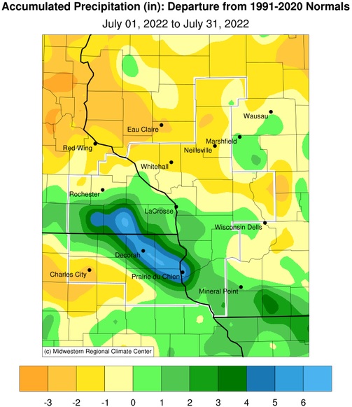 Precipitation Departure From Normal