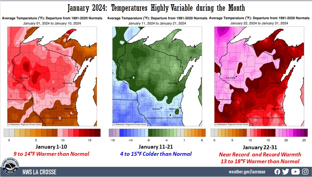 January 2024 Temperature Extremes