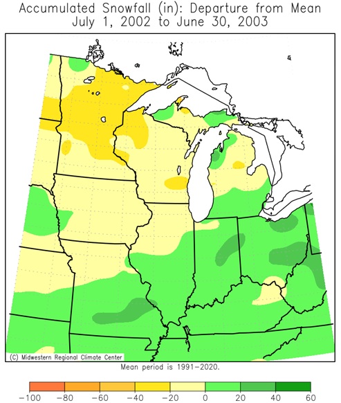 2002-03 Seasonal Snow Departures