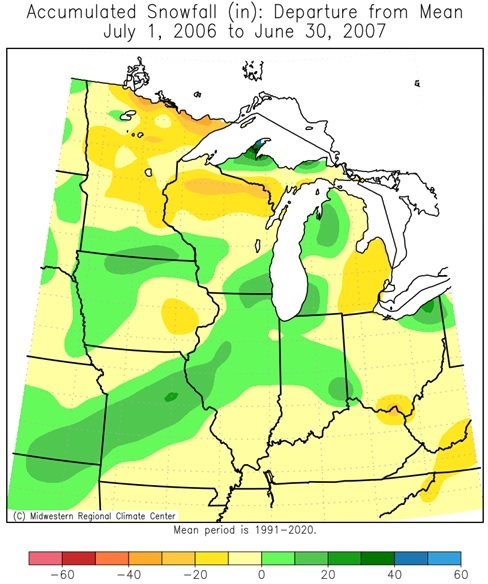 2006-07 Seasonal Snow Departures