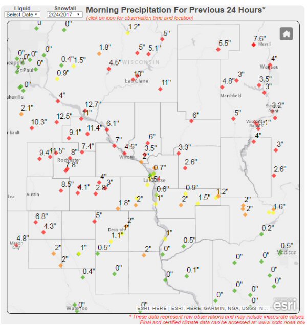 snow totals
