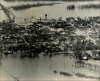 This is an aerial view of Wabasha, MN on April 16th.  The bridge in the background crosses the Mississippi River and connects Wabasha, MN with Nelson, WI.  Source: Chicago-Sun Times