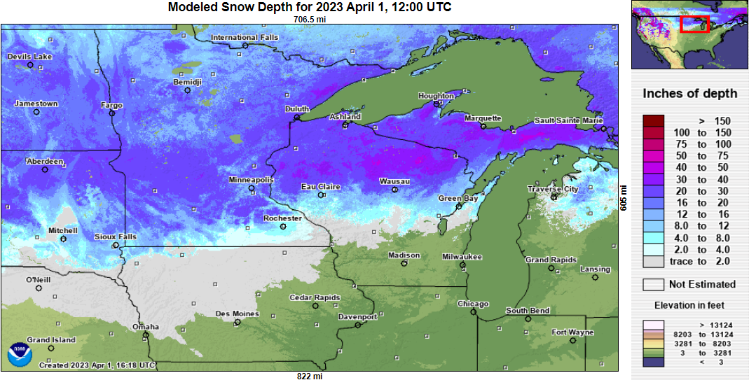 snow depth april 1st