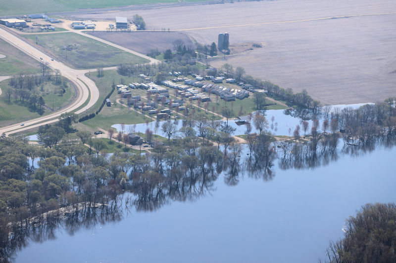 Flooding image at Prairie du Chien