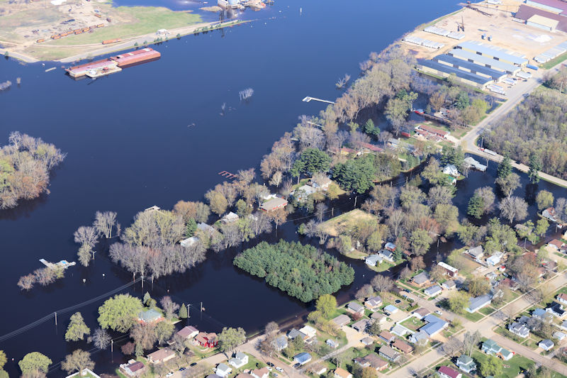 Flooding image at Prairie du Chien