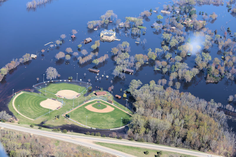 Flooding image at Prairie du Chien