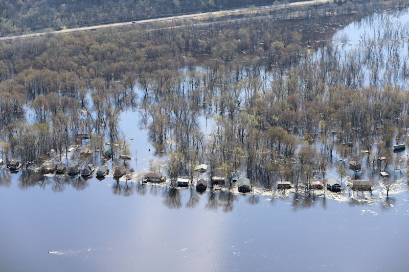 Flooding image at Genoa