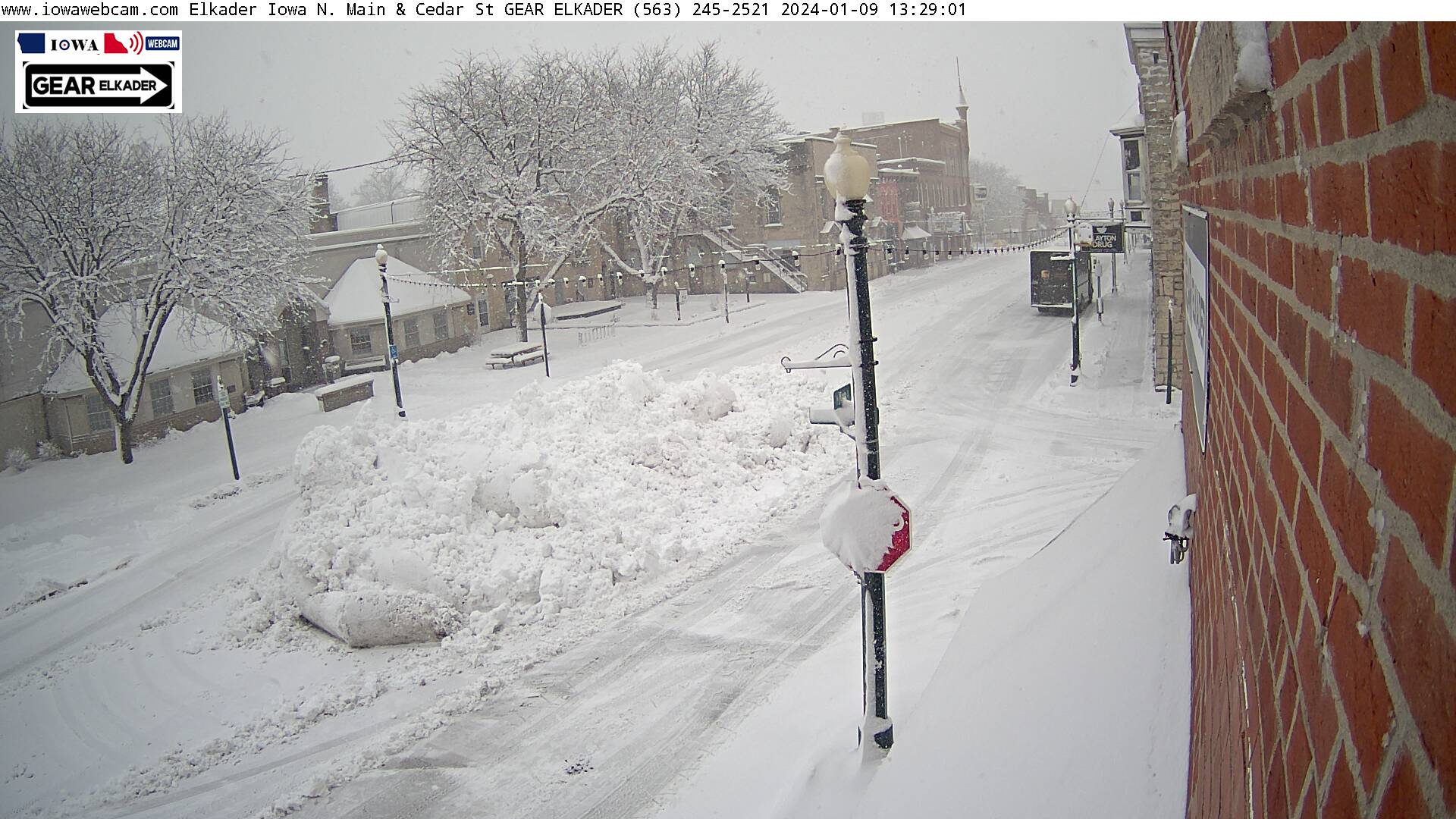 Elkader IA snowfall